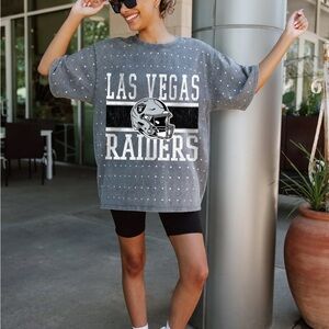 Las Vegas Raiders Rhinestone Tee